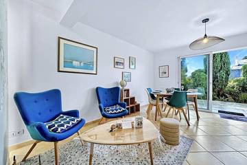 Maison de campagne pour 5 personnes, avec jardin dans Plage du Moulin Blanc