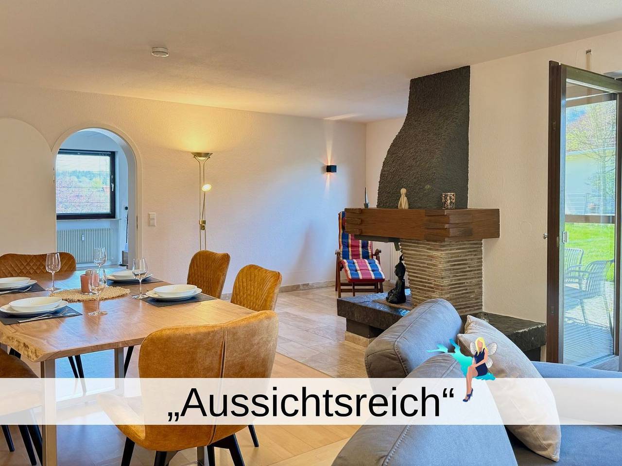 Ganze Wohnung, Ferienwohnung Aussichtsreich - großzügig mit Terrasse und Aussenkamin in Lindau, Bayerisch Schwaben