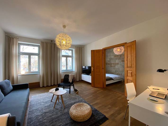 Ferienwohnung für 3 Personen, mit Balkon und Garten in Dresden-Neustadt