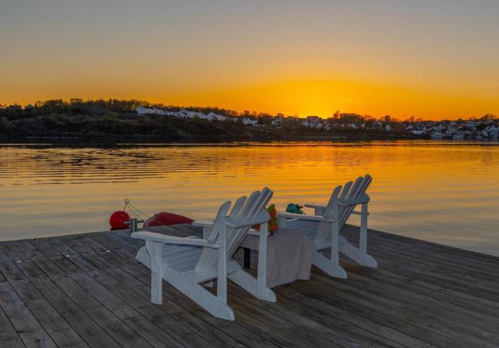 Ferienwohnung für 4 Personen, mit Terrasse und Garten sowie Pool und Seeblick in Stavanger - 2