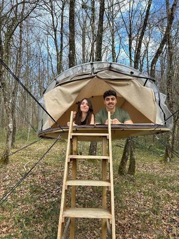 Tente pour 2 personnes, avec jacuzzi dans l' Aude