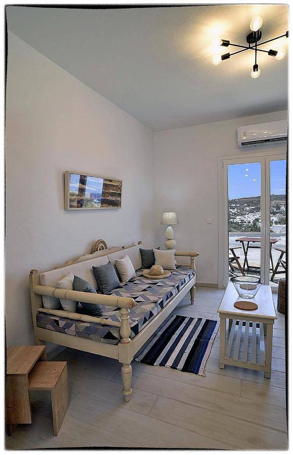 Maison d’hôte pour 3 personnes, avec vue et jardin dans Sifnos