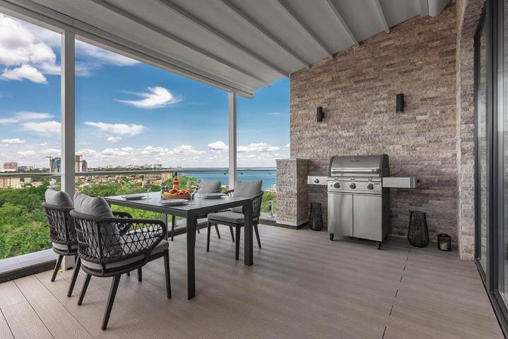 Apartamento para 2 personas, con terraza y vistas en Odesa