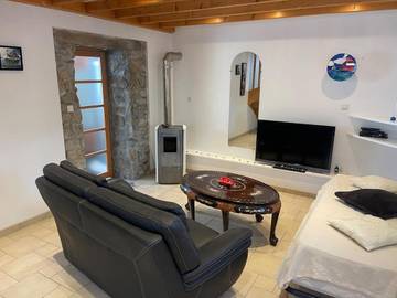 Gîte pour 4 personnes, avec terrasse dans Plage Longchamp