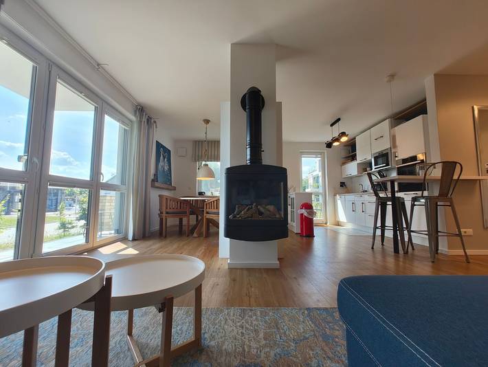 Ferienwohnung für 3 Personen, mit Terrasse und Garten sowie Seeblick in Rechlin - 2