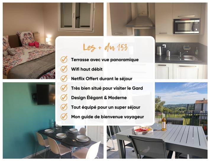 Holiday Home 'Le 153' with Private Terrace and Wi-Fi Rochefort-du-Gard in Rochefort-du-Gard, Nimes region