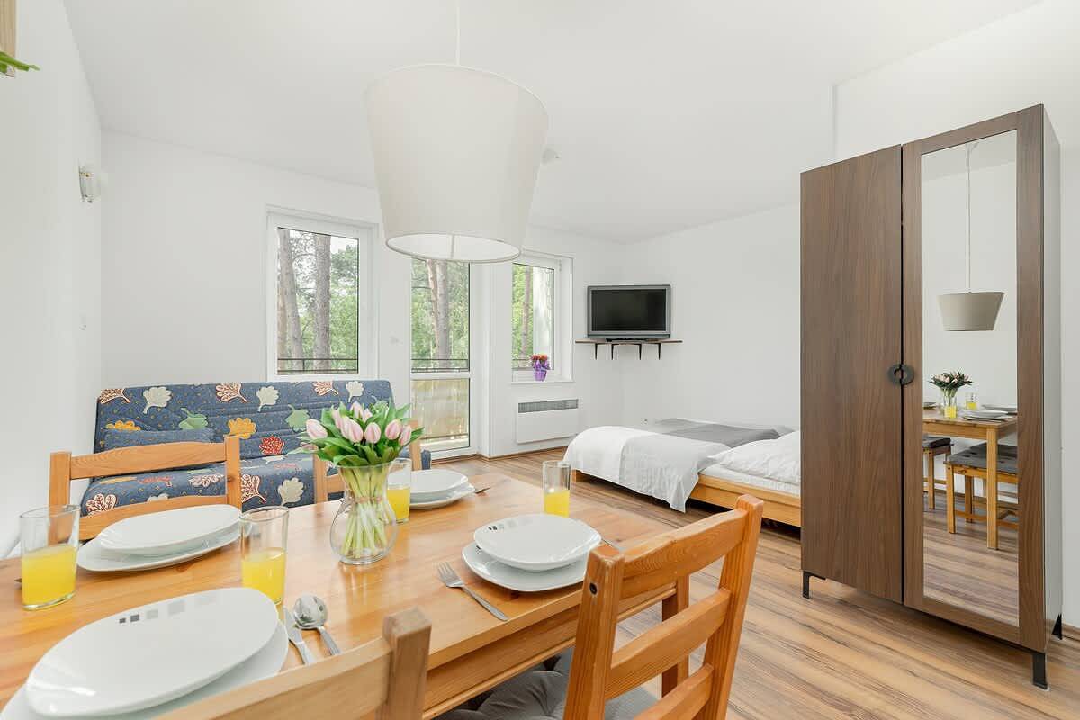 Hel enrumslägenhet, Morskie Oko Ii | Międzyzdroje | Practical Studio | Balcony in Międzyzdroje, Międzyzdroje (Kommun)