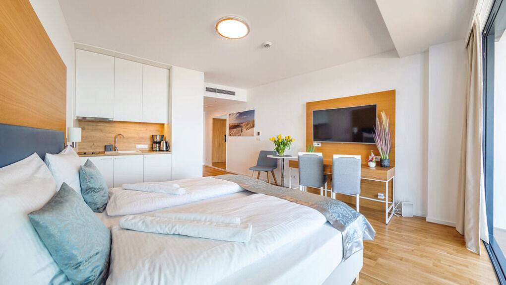 Ganze Ferienwohnung, Sun&Snow Seaside Apartments - Apartament 511 mit Meerblick in Kolberg, Polnische Ostsee