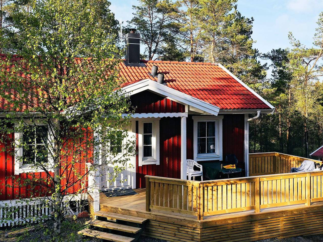 Hus för 5 Personer, med balkong och sjöutsikt