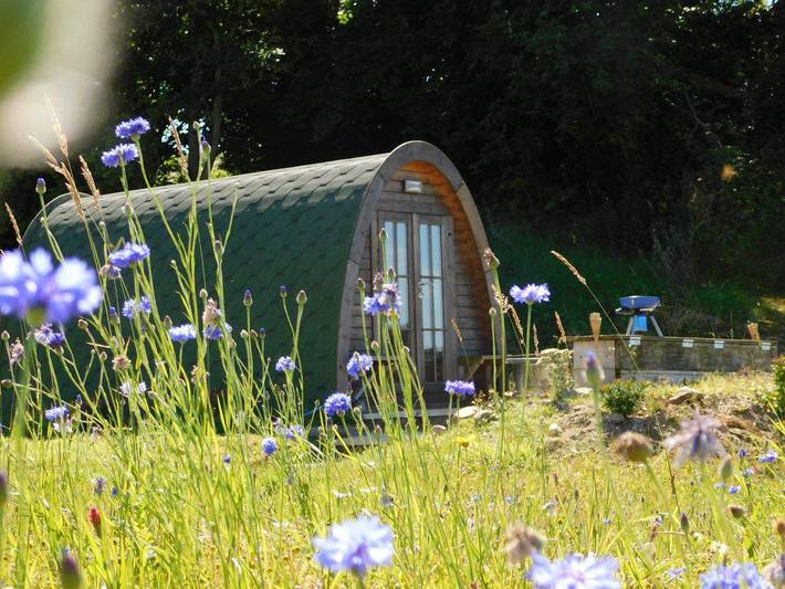 Blockhütte für 2 Personen, mit Terrasse und Garten, mit Haustier - 1