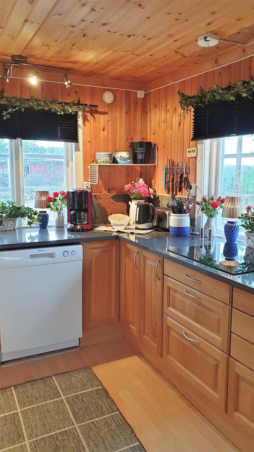 Modernes Ferienhaus mit Seeblick, Wlan, deutschem Fernsehen und Waschmaschine in Dalsland