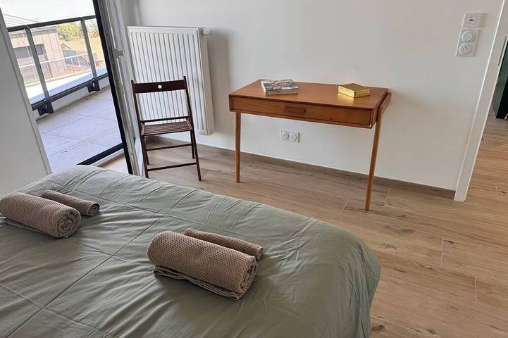 Appartement entier, Splendide appartement, neuf,  terrasse, vue 180° lac, 5' du golf in Évian-les-Bains, Région de Thonon-les-Bains