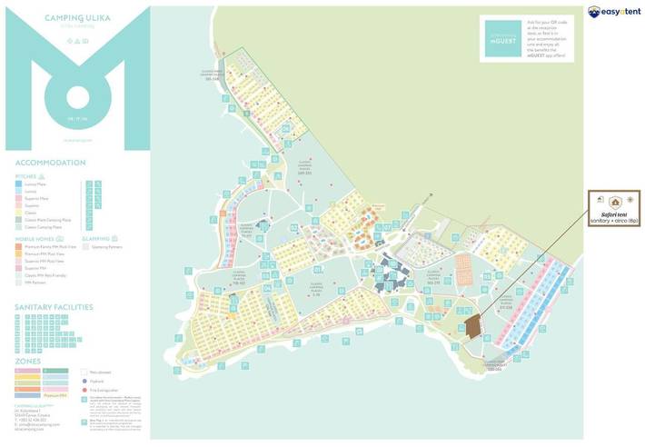 Tente pour 5 personnes, avec vue ainsi que piscine et jardin en Croatie - 2