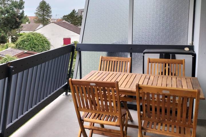 Ferienwohnung für 4 Personen, mit Balkon und Garten
