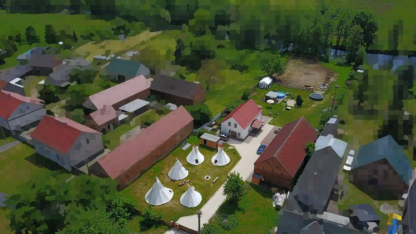Camping für 4 Personen, mit Terrasse und Garten sowie Pool und Ausblick im Spreewald - 2