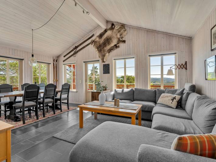 Ferienhaus für 6 Personen, mit Terrasse und Seeblick sowie Ausblick und Garten in Åseral - 3