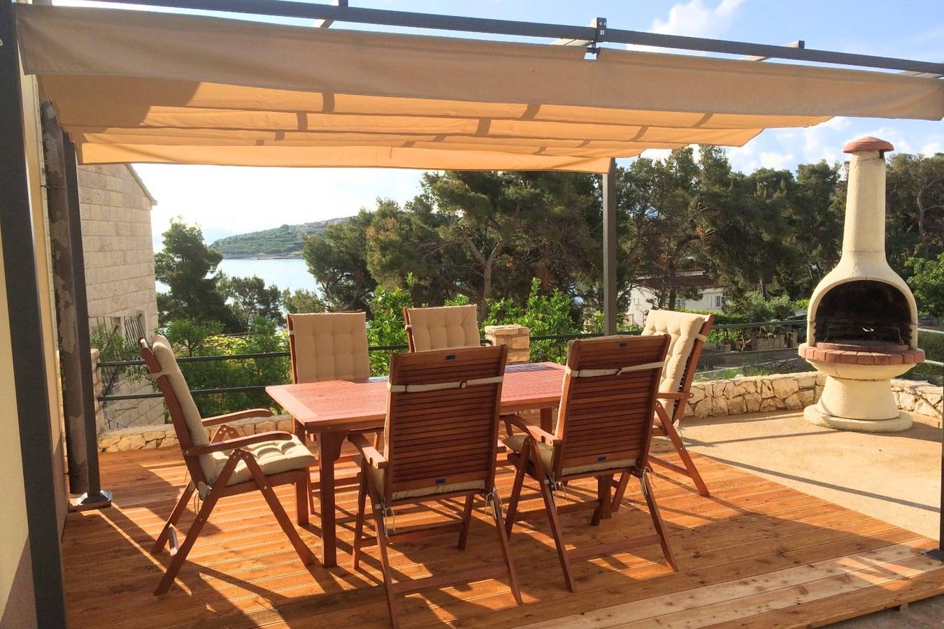 Ganze Wohnung, Öko-Ferienwohnung Sonnenschein - Carpe Diem für 8 in Lumbarda, Korcula