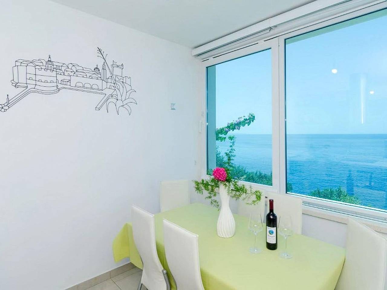 Ganze Wohnung, Apartments Villa Bella Vista - Two Bedroom Apartment with Balcony and Sea View in Potomje, Dubrovnik-Neretva