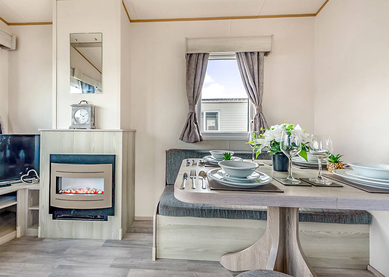 Bronze Caravan with parking in Skegness, Lincolnshire