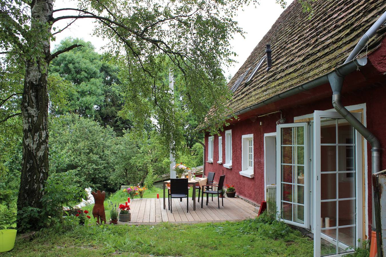 Ganze Ferienwohnung, Räuberstube 90 qm - einsam - ruhig - Insel im Land in Carinerland, Neubukow-Salzhaff