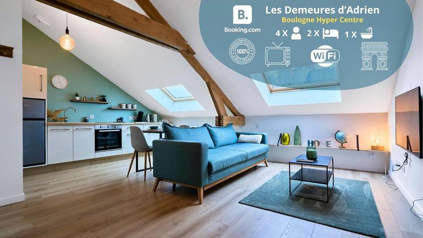 Vakantiewoning voor 4 personen, met uitzicht in Boulogne-sur-Mer