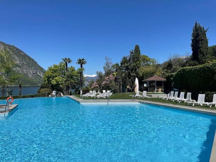 Ferienwohnung für 6 Personen, mit Pool in Bissone