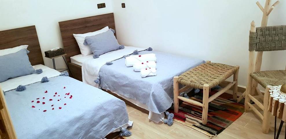 Auberge pour 2 personnes, avec terrasse et vue