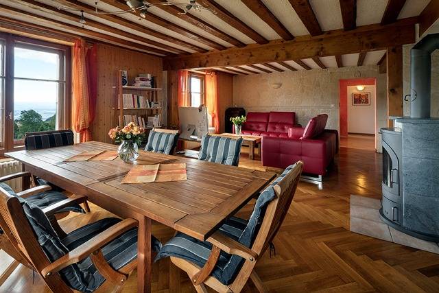Maison d’hôtes Grangette-Bellevue - Chambre "Cochet" - 2 lits in Sainte-Croix, Nord Vaudois