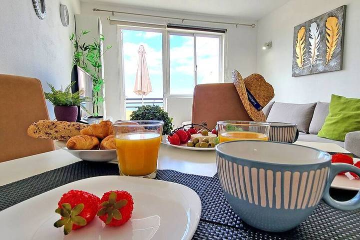 Ganze Wohnung, Apartment Marinero Jandia -Panoramameerblick -3 Personen -Pool in Solana Matorral, Pájara