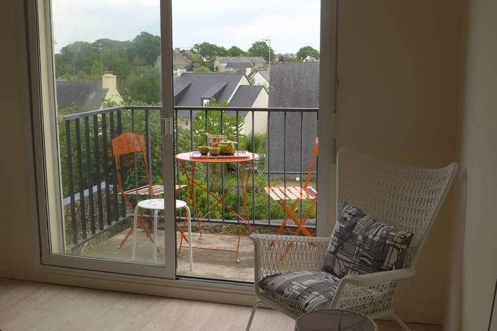 Location de vacances pour 2 personnes, avec jacuzzi et balcon à Vannes