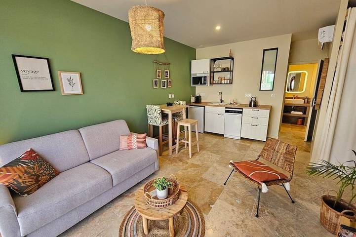 Appartement de vacances pour 4 personnes, avec jardin