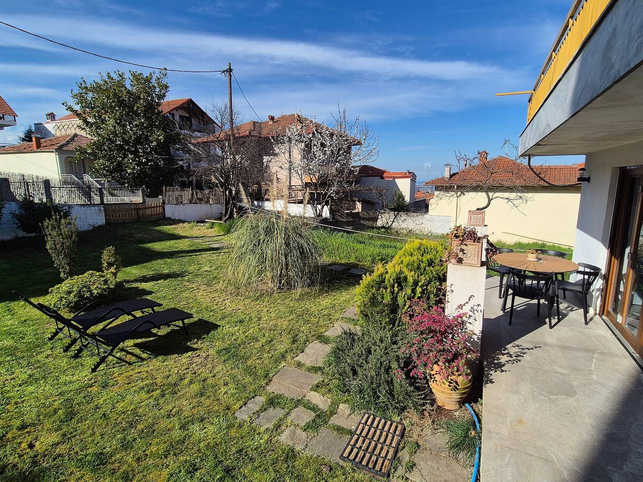 Geheel appartement, Appartement 'Villa Philia – Tuin en Open Haard' met Wi-Fi en Airconditioning in Litochoro, Olympos Nationaal Park