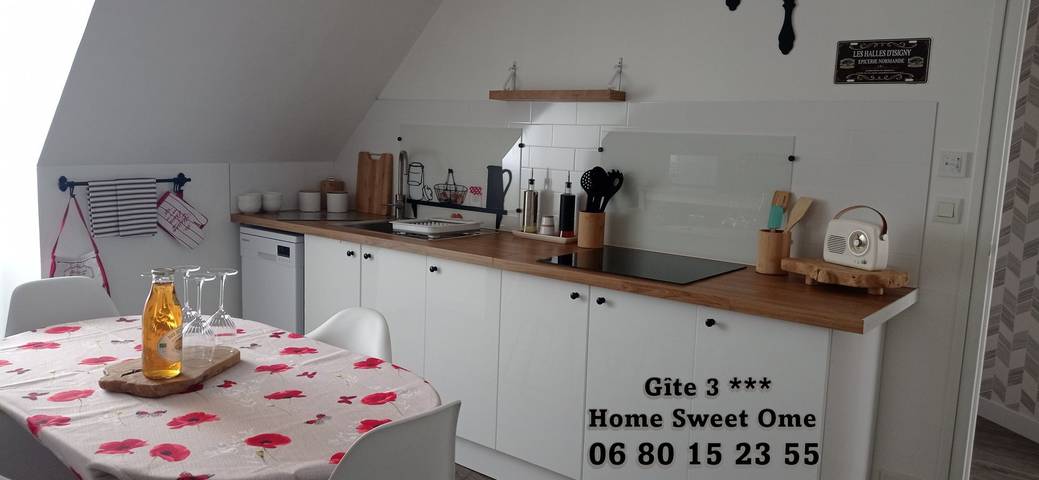 Gîte pour 4 personnes, avec terrasse et jardin à Mandeville-en-Bessin