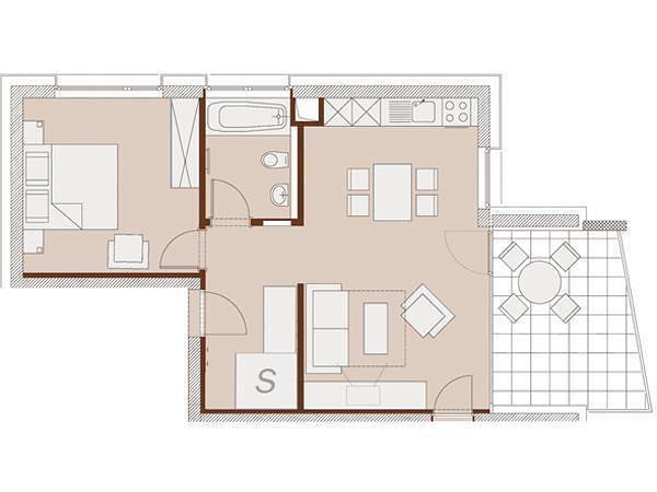 Entire vacation apartment, , Amaryllis, 51 m2 in Brand, Brandnertal