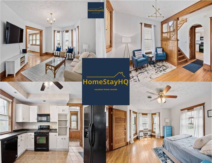 Vacation rental for 8 people, with yard and terrace in South Bend