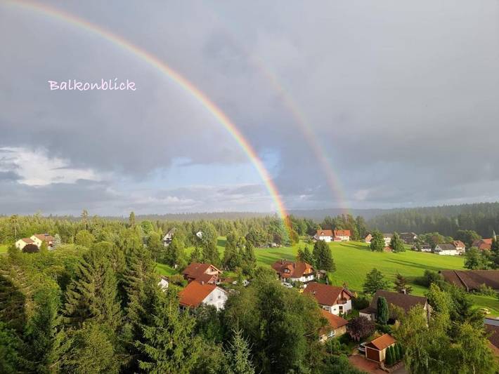 Ferienwohnung für 2 Personen, mit Balkon und Terrasse sowie Ausblick in Freudenstadt
