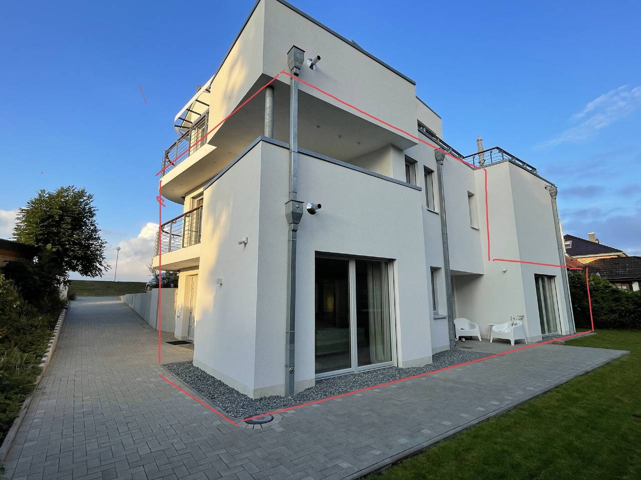 Ganze Wohnung, Ferienwohnung 'Backbord' mit Meerblick, Gemeinschaftsgarten und Wlan in Kalifornien (Ostsee), Schönberg