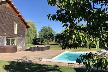 Cottage pour 10 personnes, avec jacuzzi ainsi que jardin et sauna à Furdenheim