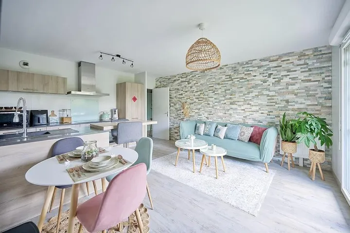 Apartamento de vacaciones para 4 personas, con terraza y jardín - 1