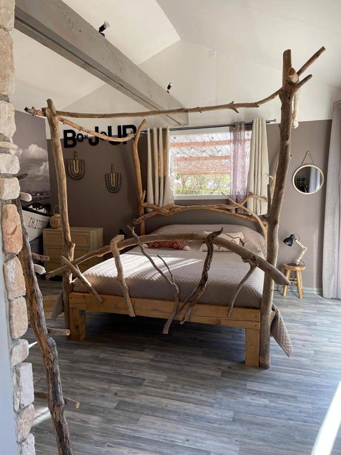 Double Room with Garden View in Lagorce, Ardèche