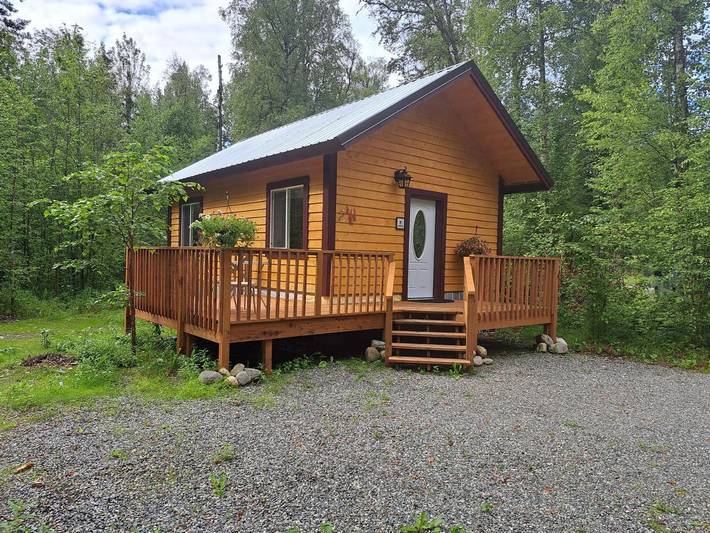 Natuurhuisje voor 3 personen, met terras in Alaska