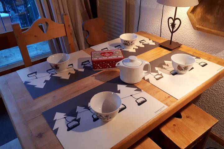 Gîte pour 4 personnes, avec balcon, adapté aux familles dans Arc 1800 - 4