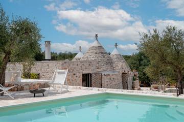 Trullo pour 6 personnes, avec jardin à Castellana Grotte
