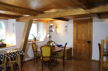 Gîte pour 5 personnes, avec vue et jardin, animaux acceptés à Rossinière