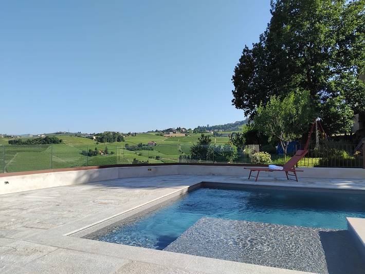 Casa vacanza per 6 persone, con giardino e balcone nonché panorama in Monferrato