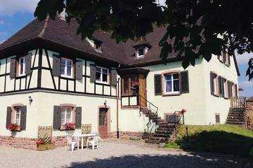 Gîte pour 4 personnes, avec jardin, animaux acceptés à Sigolsheim