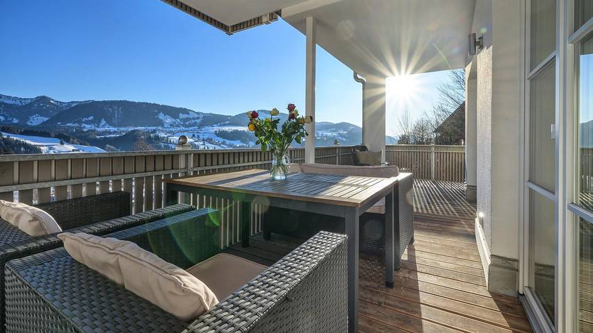 Ferienwohnung für 4 Personen, mit Balkon in Oberstaufen - 2