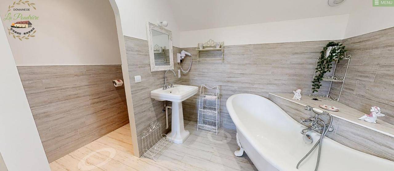 Chambre double Romantique in Ferrières-la-Verrerie, Région d'Alençon