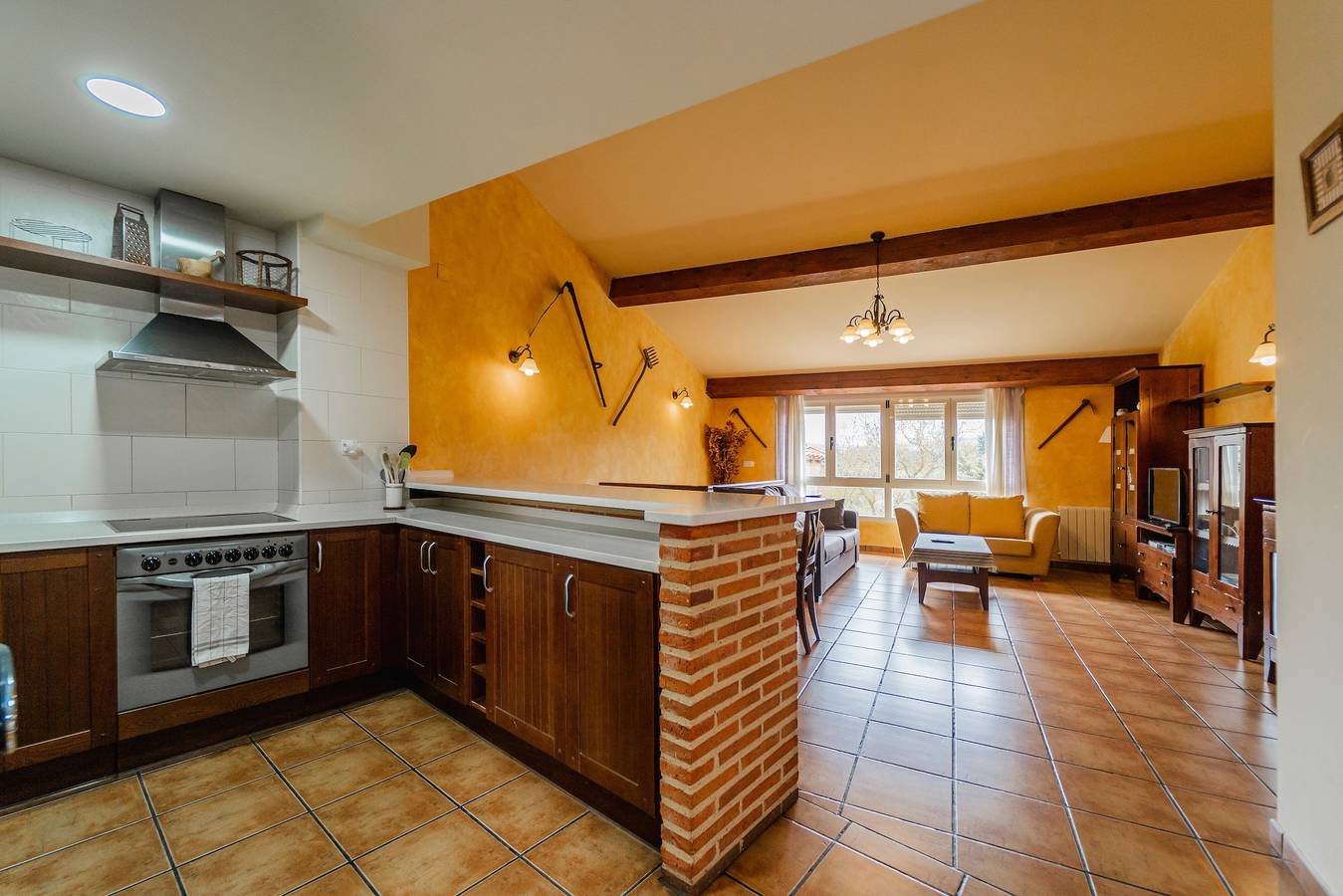 Ferienhaus 'Casa Rural Bigotes' mit Bergblick, privater Terrasse und Wlan in Arlanzón, Burgos Provinz