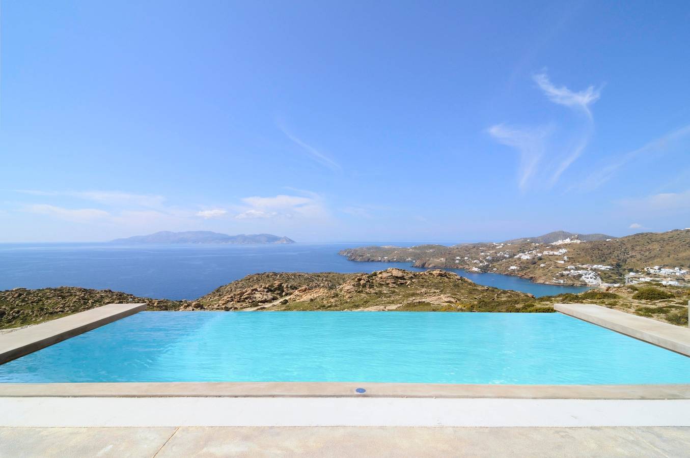 Ilikatida Luxusvilla in Mylopotas, Ios, mit 3 Schlafzimmern en suite, 4 Bädern und Infinity-Pool in Ios